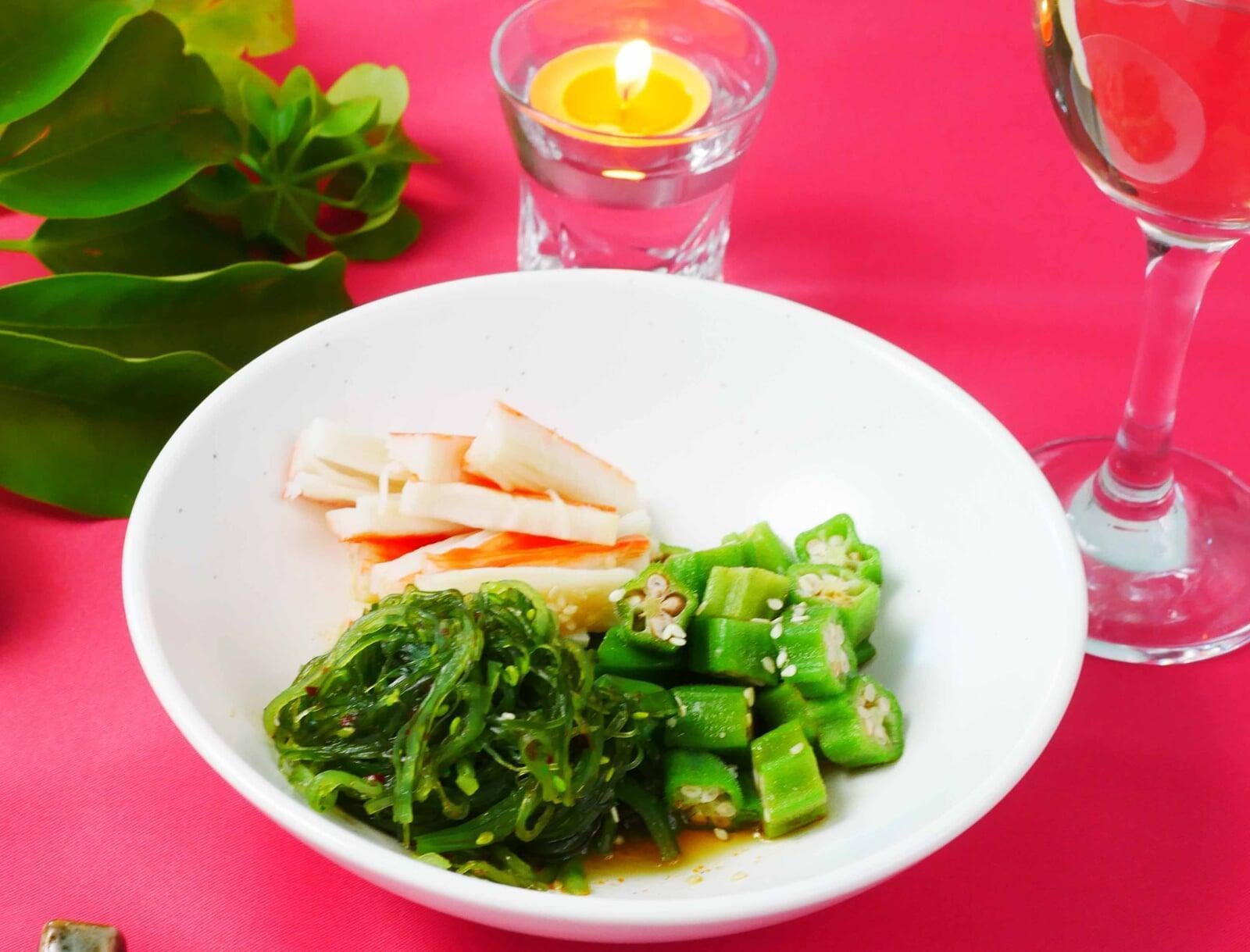 珍味を使った 中華ワカメのさっぱりサラダ